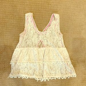 Free People Lace Tank